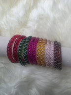 Crystal kara glass bangle - ALISHBA FASHION