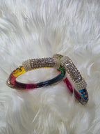 Joipuri hand work glass bangle premium quality - ALISHBA FASHION