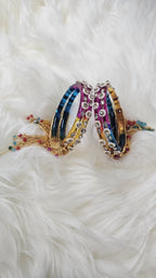 Joipuri hand work glass bangle with tassel premium quality - ALISHBA FASHION